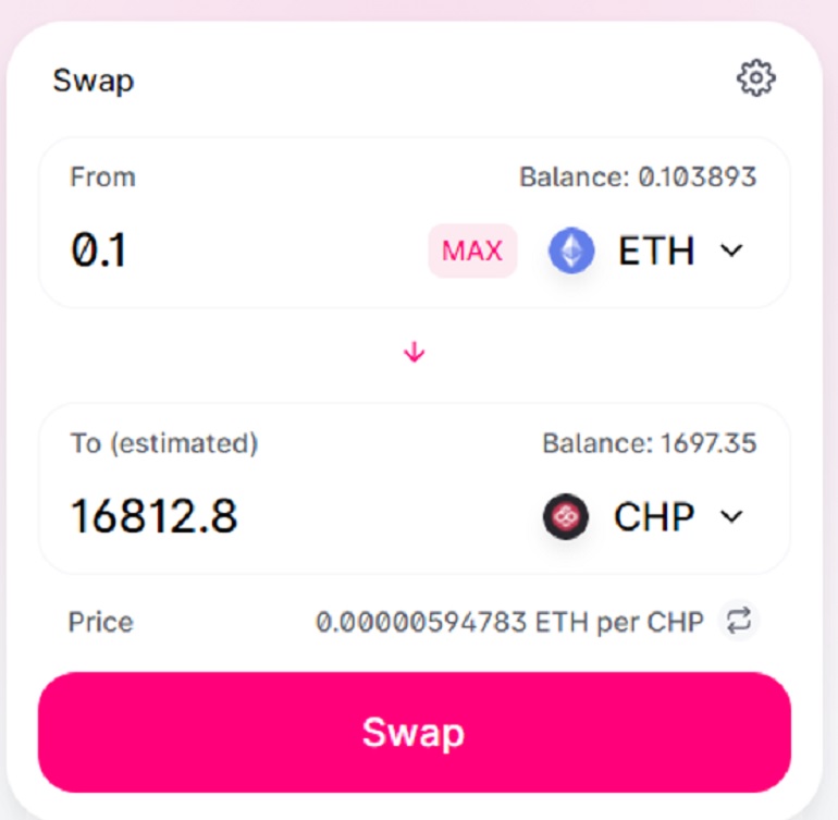 Estimación del número de tokens en UniSwap