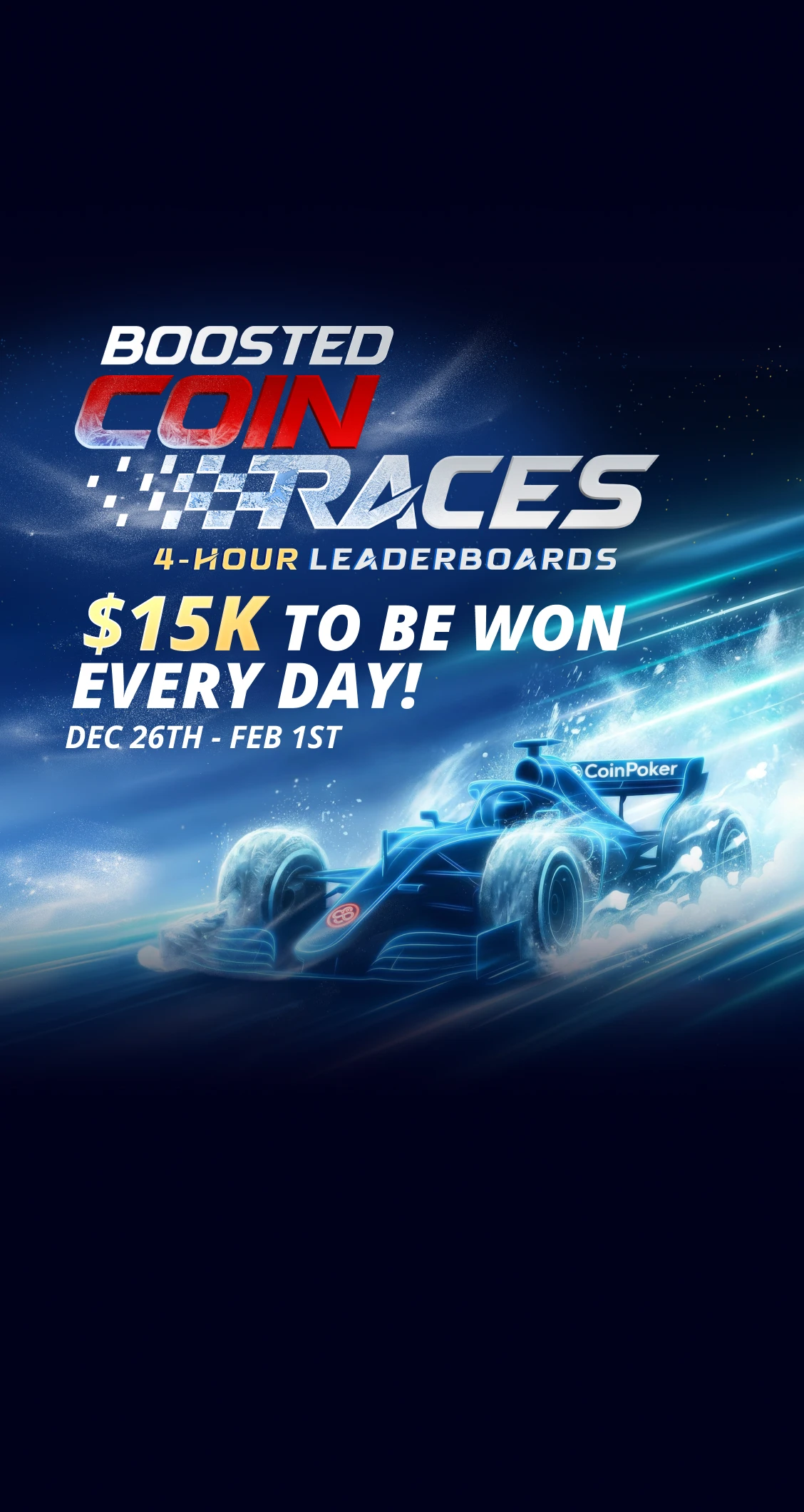 CoinRaces Nuestras Clasificaciones Diarias de Cash Games de $15.000