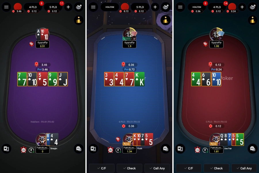 Juega a PLO5 en nuestra app de poker móvil