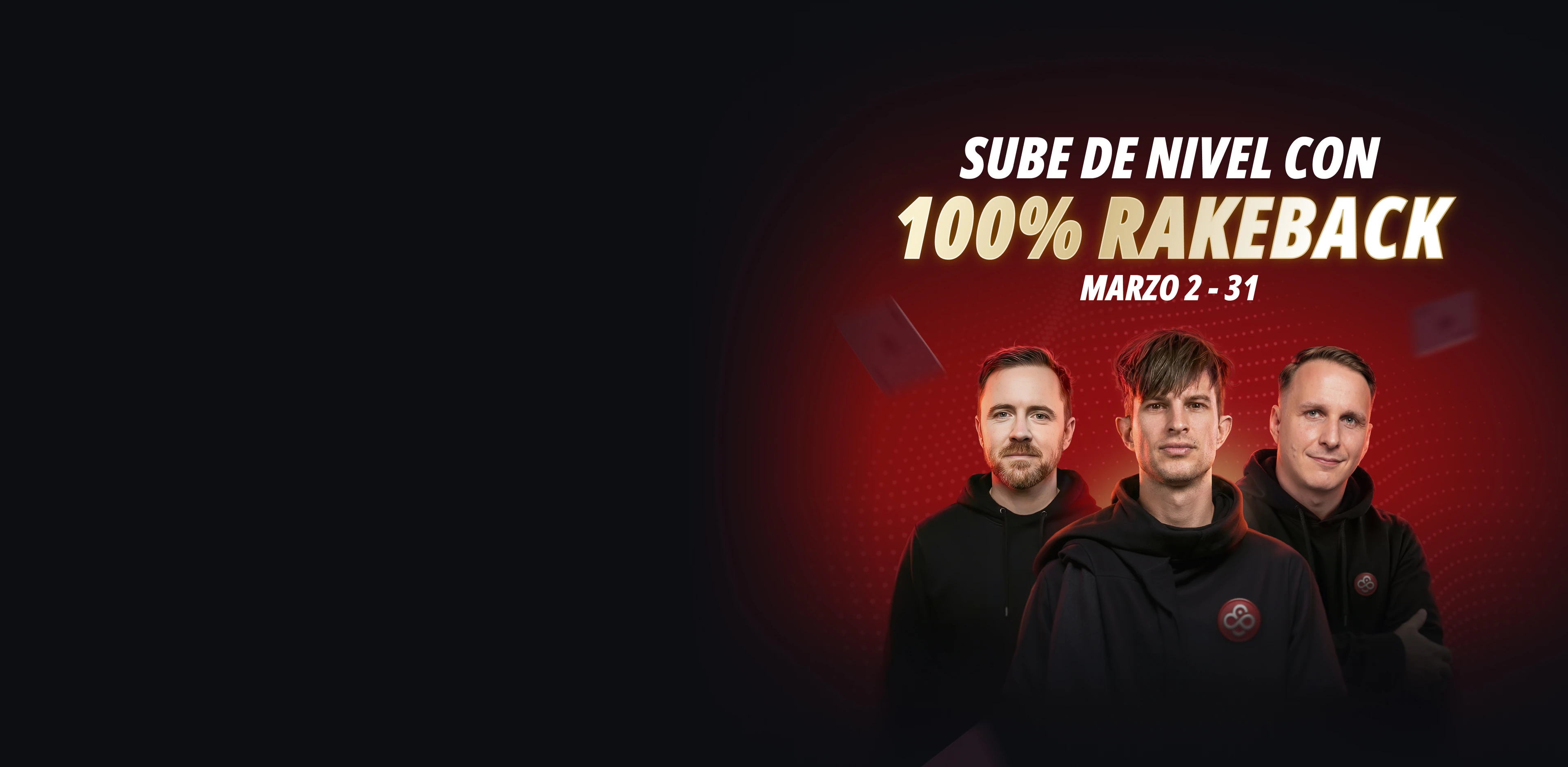 100 % de rakeback CoinPoker:<br />
Todo el rake pagado en marzo