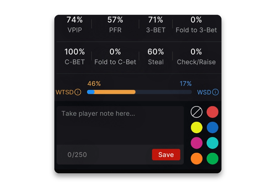 Notas y Etiquetas de Jugador
