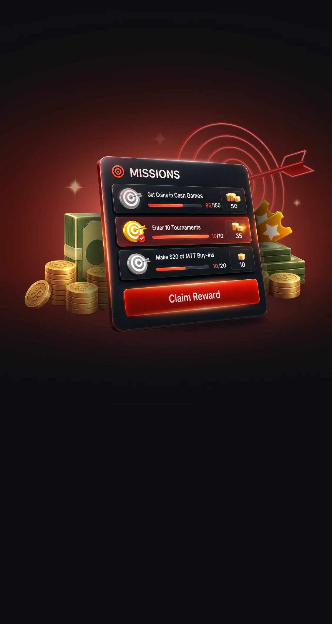 Misiones de Poker en CoinPoker:<br />
Gana Más con Tus Partidas